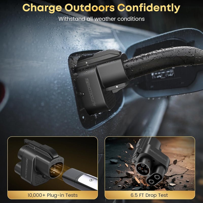 Autodecor 1Up محول NACS إلى CCS، 500A/1000V مناسب لشاحن تسلا فائق V3/V4، محول NACS DC متوافق مع فورد، ريفيان، جنرال موتورز، فولفو، بولستار، نيسان، مرسيدس-بنز، هيونداي، لوسيد، كيا، جينيسيس - Image 5